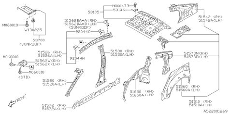 Subaru Legacy Interior Grab Bar Bracket Map Light Bulb 51562an01a9p