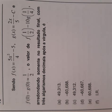 Calcule 4 2f Sendo F 1