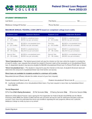 Fillable Online Studentaid Govfederal Direct Loan Programstudentaid Gov