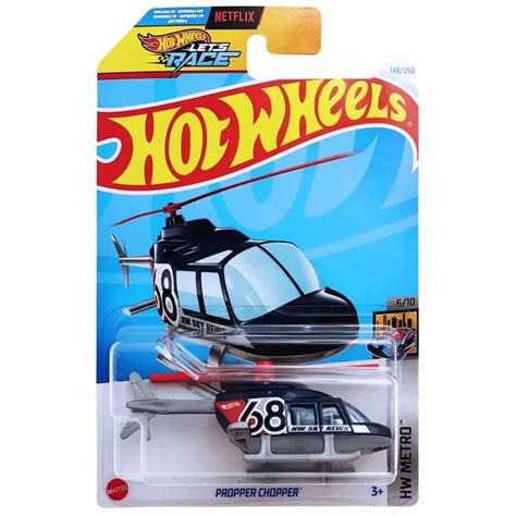 Hot Wheels Propper Chopper Azul HTD69 Escala 1 64 Shopee Brasil