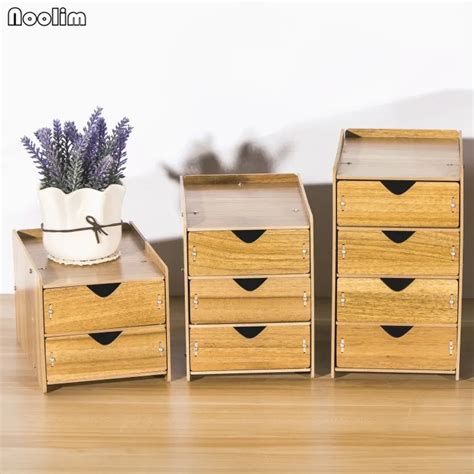 NOOLIM Drawer Organizer Box Wooden Storage Boxes with Drawers Divider Home Desk Organizer ...