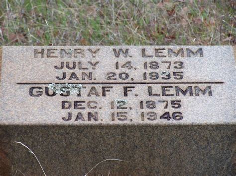 Gustaf Frederick Lemm 1875 1946 Memorial Find A Grave