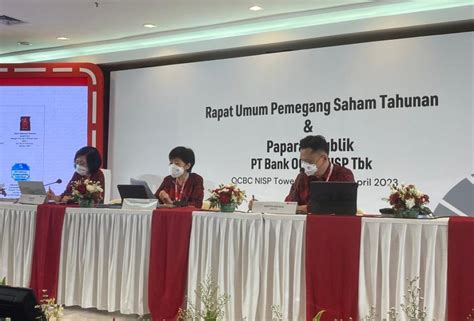 Ocbc Nisp Setujui Bagikan Dividen Tunai 40 Dari Laba Bersih 2022