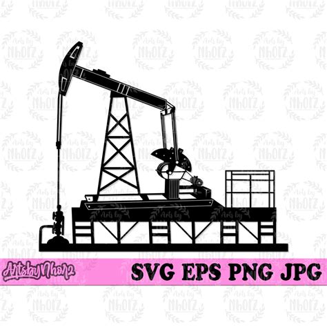 Oil Rig Svg Oil Drill Svg Oil Pump Svg Oil Field Svg Oil Derrick