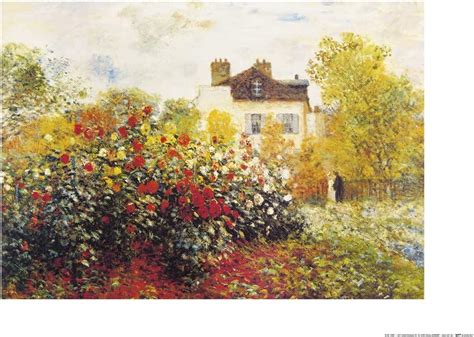 Art Claude Monet Poster Der Garten Des K Nstlers In Argenteuil