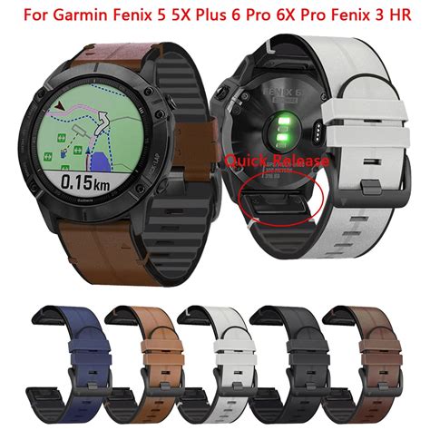 Correa De Cuero Y Silicona Para Reloj Garmin Fenix X Plus X Pro