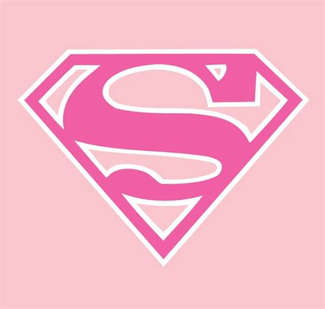 Dc Comics Supergirl Logo Classic Official Womens T Shirt Pink