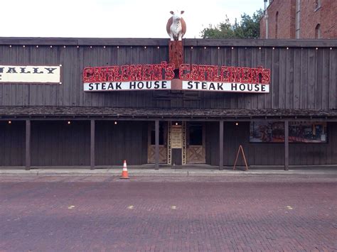 Menu of Cattlemen's Steakhouse, Stockyards, Fort Worth