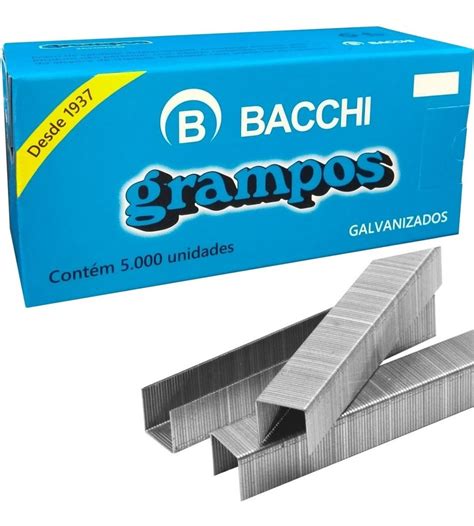 Grampo P Grampeador Galvanizado Mil Unid Bacchi Mercado Livre