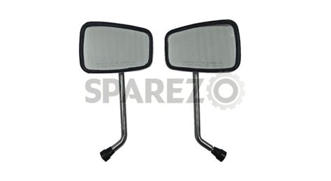 Eliminator Style Rectangular Side Mirror Set Chrome - Sparezo