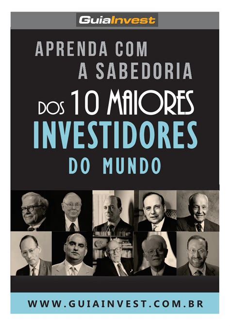 Pdf Aprenda A Sabedoria Dos Maiores Investidores Do Mundo Pdf