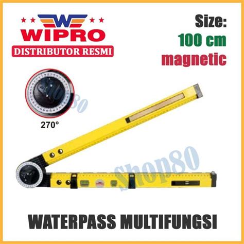 Jual Wipro Waterpass Magnet Waterpas Water Pass Angle Sudut Siku L