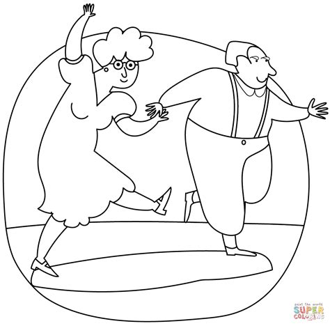 Senior Citizens Coloring Page Free Printable Coloring Pages