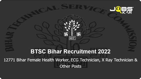 Btsc Bihar Recruitment Apply Online For Bihar Female Health