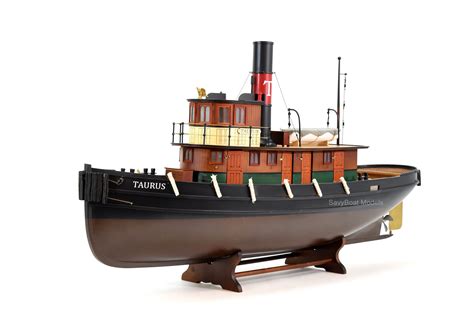 Taurus Tugboat Handmade Wooden Boat Model Rc Ready Etsy