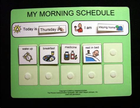 Printable Daily Routine Pecs Cards