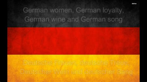 Germany National Anthem Das Deutschlandlied With German And English Lyrics Youtube