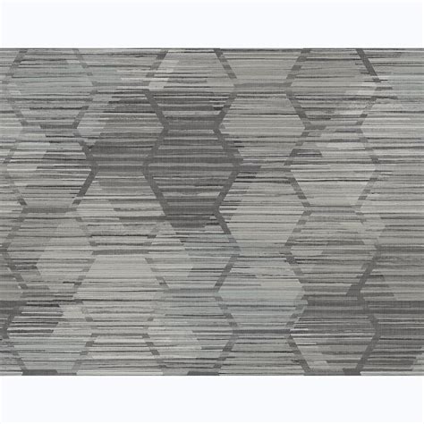 2949 60500 Jabari Charcoal Geometric Faux Grasscloth Wallpaper By A Street Prints