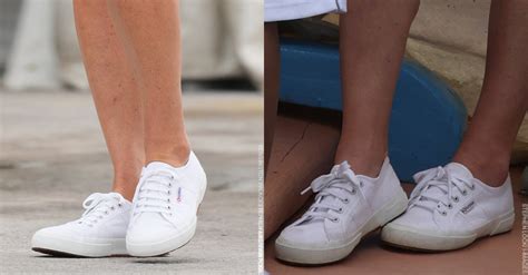 Kate Middletons Superga Sneakers White Canvas Cotu Classic 2750