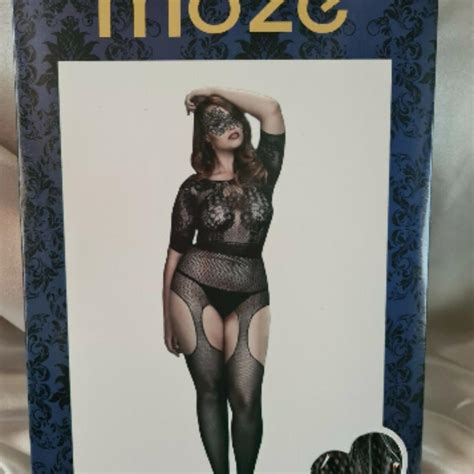 Plus Size Sexy Lace Fishnet Body Stocking Lingerie Depop