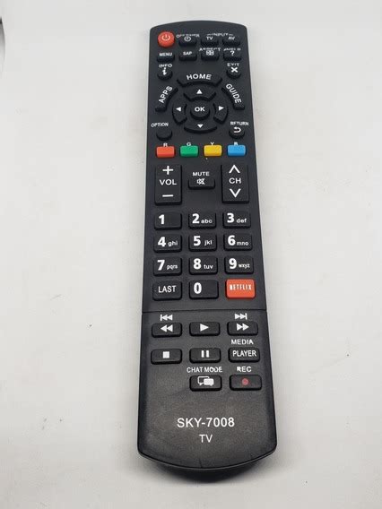 Controle Remoto Tv Panasonic Netflix Original Mercadolivre