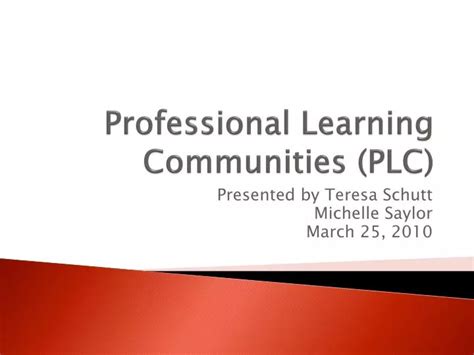 Ppt Professional Learning Communities Plc Powerpoint Presentation Free Download Id 2575528