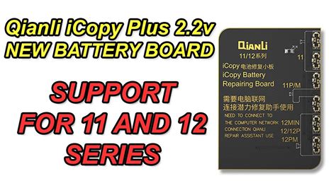 Qianli ICopy Plus 2 2v Battery Board For 11 And 12 Series YouTube