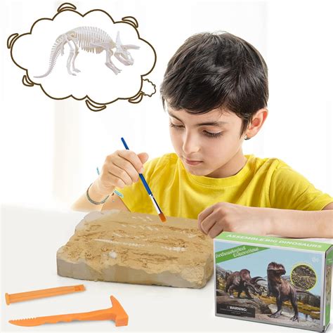 ANNLEAP Kit de excavación de huesos de dinosaurio para niños juego de