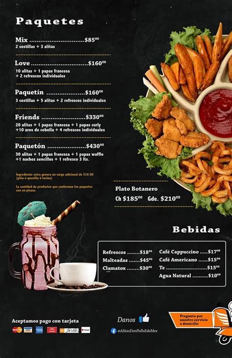 Carta Del Restaurante Alitas Don Polla Ecatepec