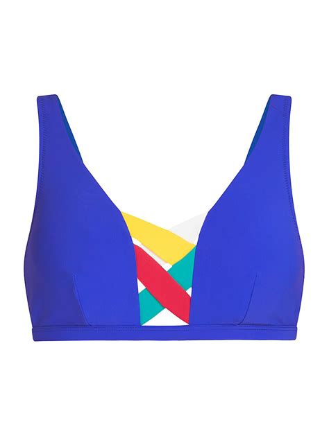 VALIMARE Martinique Bikini Top Blue Editorialist