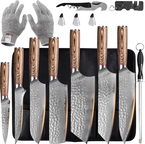 Amazon Fullhi Knife Set Pcs Japanese Knife Set Multiple Colour