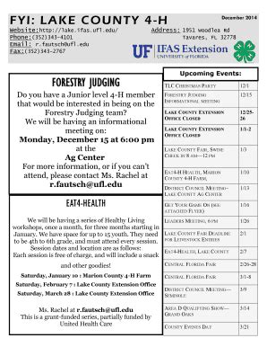 Fillable Online Lake Ifas Ufl Fyi Lake County H Forestry Judging