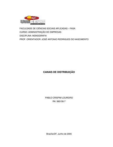 PDF CANAIS DE DISTRIBUIÇÃO repositorio uniceub brrepositorio