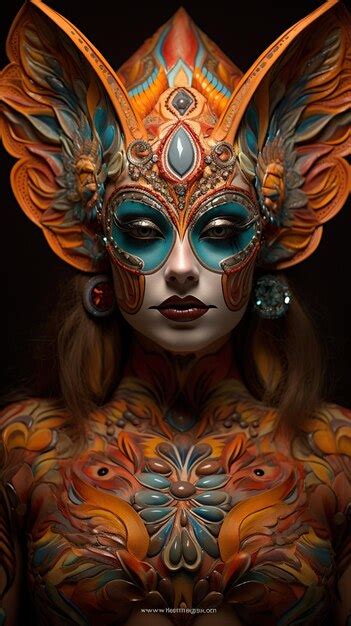 Premium AI Image | vibrant calavera makeup free photo HD background