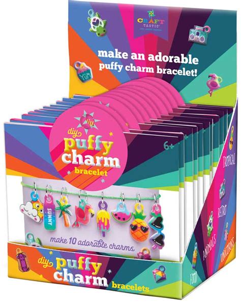 Ann Williams Craft Tastic Puffy Charm Bracelet Assorted Wholesale