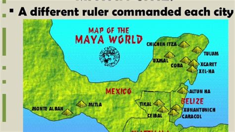 Ancient Mayan Cities Map