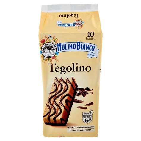 Mulino Bianco Tegolino Merenda Senza Additivi Conservanti 10 Pezzi 350