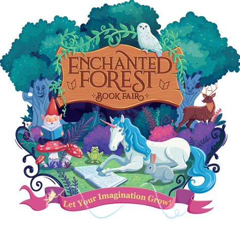 the book cover for enchanted forest book fair