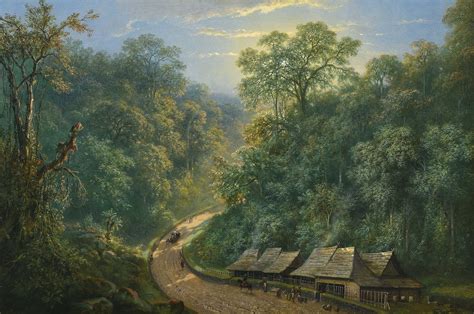 RADEN SALEH SJARIF BOESTAMAN (INDONESIA, 1807-1880) Mail Station at the ...