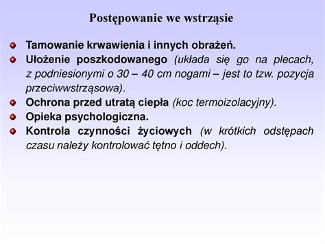 Kurs Stra K W Ratownik W Osp Temat Elementy Pierwszej Pomocy Ppt