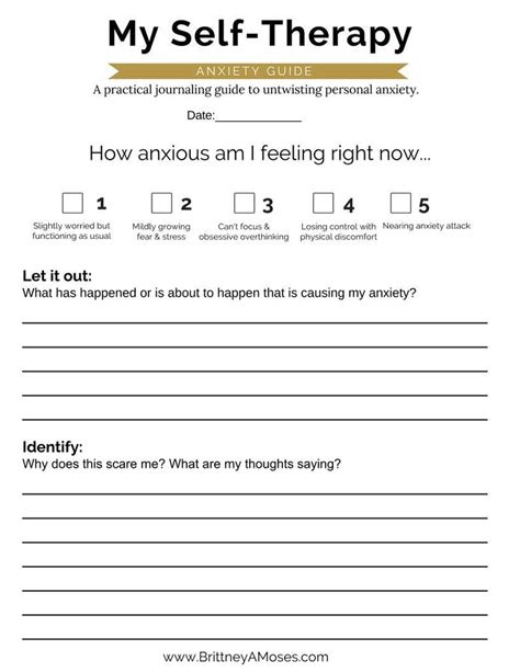 Printable Imago Therapy Worksheets