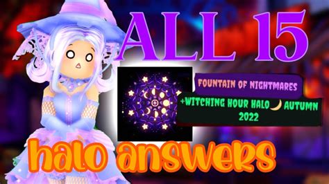 ALL **HALO ANSWERS** TO WIN HALLOWEEN HALO 2022 || Fountain Story ...