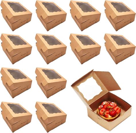 30 Stück Kuchen Box Cupcake Boxen Kraftpapier Cupcake Boxen Cupcake