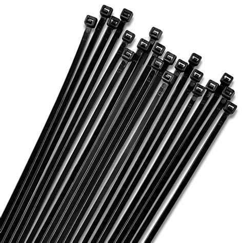 Mlwws Reusable Cable Ties 6 Inch 100 Black Ties Heavy Duty Outdoor