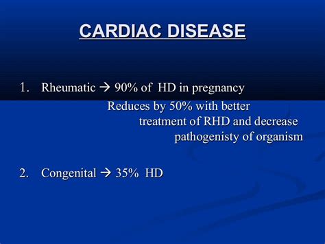 Cardiac Disease In Pregnancy