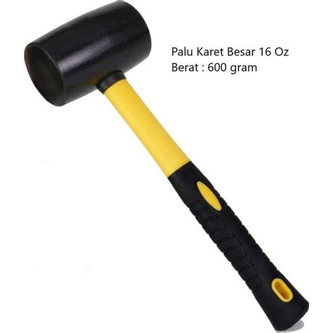 Jual Palu Karet Keramik Besar 16 Oz 600 Gram Pasang Rubber Hammer