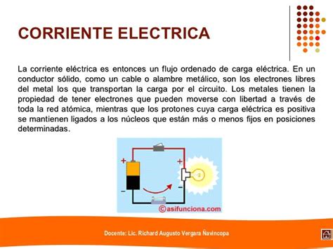 La Electricidad Y La Corriente Eléctrica