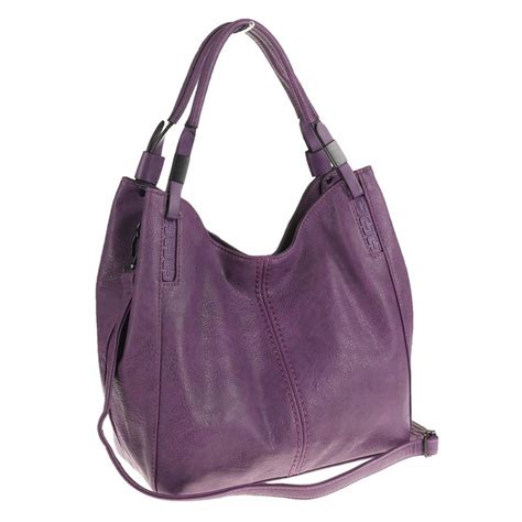 Elegancka Torba Torebka Damska Worek Listonoszka 23024 Purple