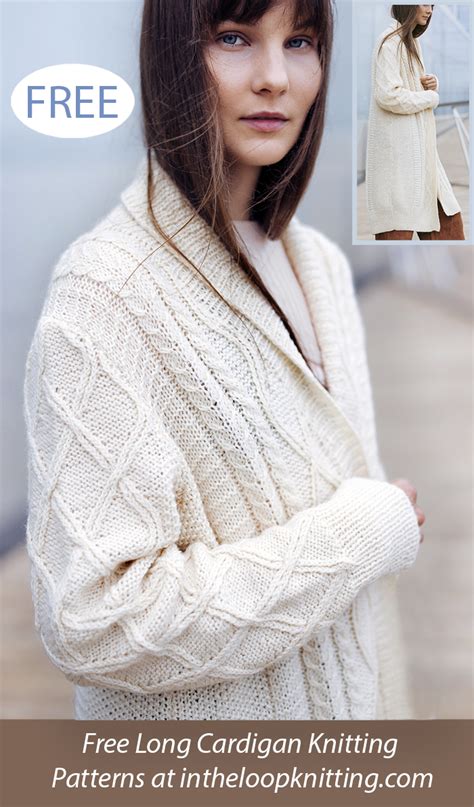 Long Cardigan Knitting Patterns In The Loop Knitting