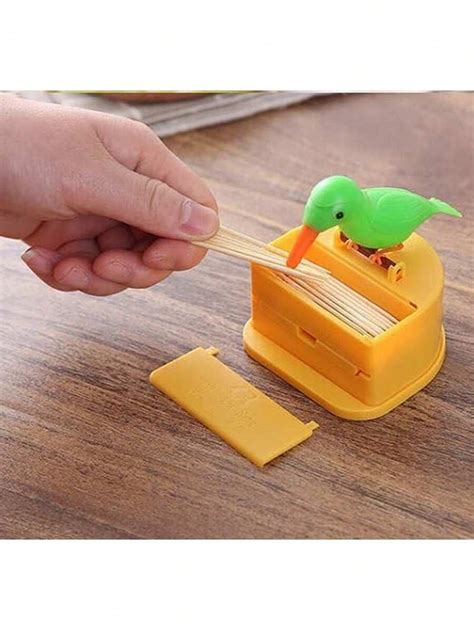 Intelligent Toothpick Box With Automatic Dispensing Bird Shaped